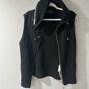 Emporio Armani Black Hooded Vest